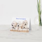 Bedankt Labrador Retriever Puppy Dogcard (Voorkant)