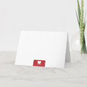 Bedankt Leraar Appreciation Red Cutouts Foto (Achterkant)