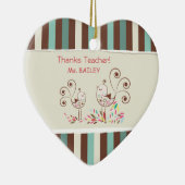 Bedankt leraar, griezelaar keramisch ornament (Rechts)