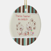 Bedankt leraar, griezelaar keramisch ornament (Rechts)