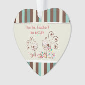 Bedankt leraar, griezelaar ornament (voorkant)