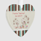 Bedankt leraar, griezelaar ornament (voorkant)