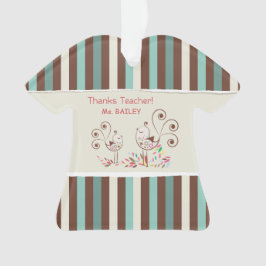 Bedankt leraar, griezelaar ornament