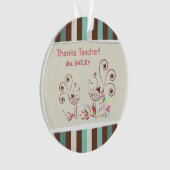Bedankt leraar, griezelaar ornament (voorkant)