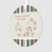 Bedankt leraar, griezelaar ornament (voorkant)