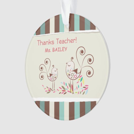 Bedankt leraar, griezelaar ornament (voorkant)