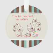 Bedankt leraar, griezelaar ornament (voorkant)