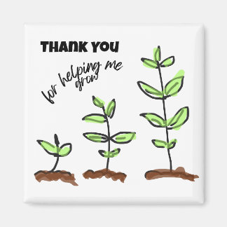 Bedankt Leraar voor het helpen groeien Magneet