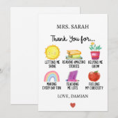 Bedankt Leraar Waardering Gift van Studenten Feestdagenkaart (Voorkant / Achterkant)