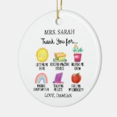 Bedankt Leraar Waardering Gift van Studenten Keramisch Ornament (Links)