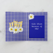 Bedankt Leraren Madeliefjes Kaart (Binnen)