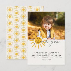 Bedankt leuke leuke waterverf zon verjaardag