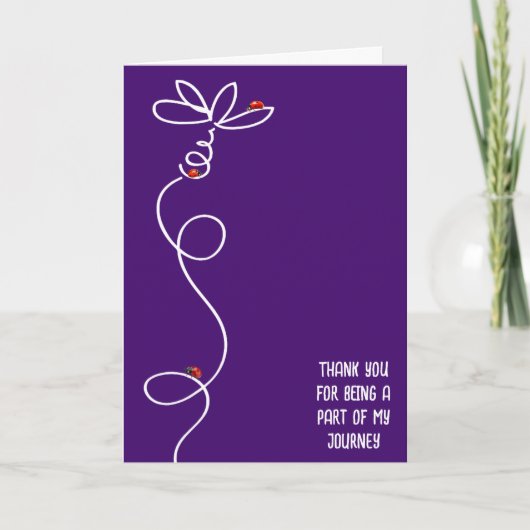 Bedankt lieveheersbeestjes op Doodle Daisy Kaart (Voorkant)