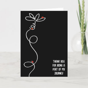 Bedankt lieveheersbeestjes op Doodle Daisy Kaart