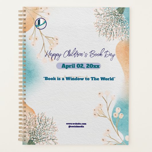 Bedankt & Logo & Tekst personaliseer Planner (Voorkant)