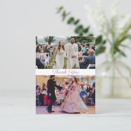 Bedankt Love Simple Briefkaart (Staand voorkant)