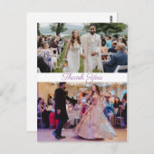 Bedankt Love Simple Briefkaart (Voorkant / Achterkant)