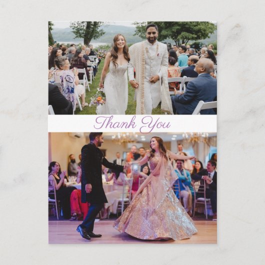 Bedankt Love Simple Briefkaart (Voorkant)