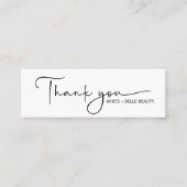 Bedankt Loyalty Discount Script Mini Visitekaartje (Voorkant)