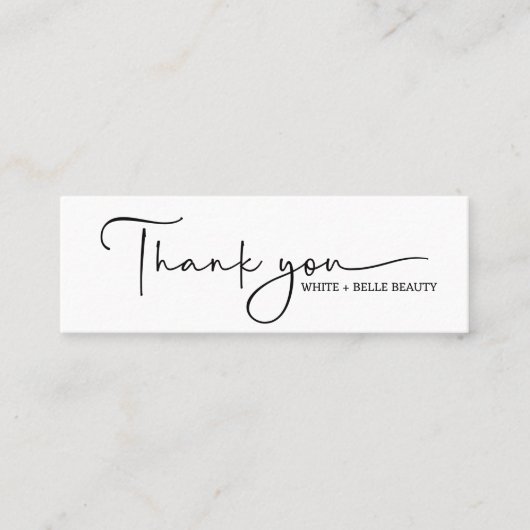 Bedankt Loyalty Discount Script Mini Visitekaartje (Voorkant)