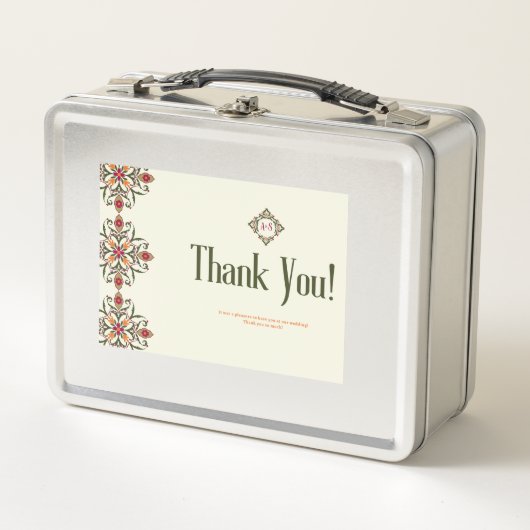 Bedankt Lunchbox Persoonlijk Favor Geschenk (Voorkant)