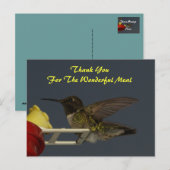 Bedankt /maaltijd briefkaart (Voorkant / Achterkant)