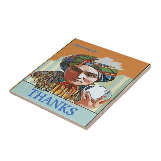 Bedankt, Magicus, Tile, voeg of geef tekstdossier  Tegeltje (Zijkant)