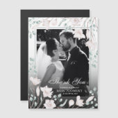 Bedankt Magnolia Eucalyptus Trouwfoto (Voorkant / Achterkant)