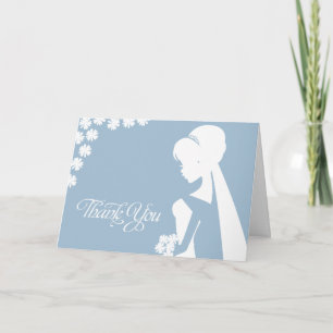 Bedankt Maid of Honor Bridal Flower Wedding Card