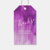 Bedankt maken abstracte kunstbruiloft cadeau label cadeaulabel (Voorkant)