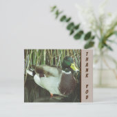 Bedankt Mallard Duck Wild Bird Appreciation Kaart (Staand voorkant)