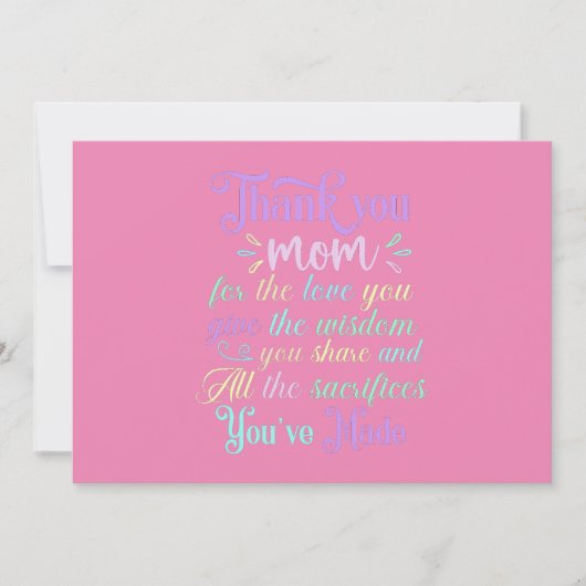 Bedankt mam... (Voorkant)