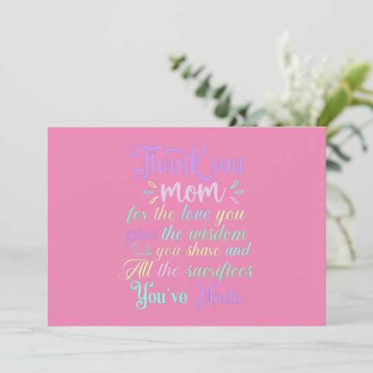 Bedankt mam... (Staand voorkant)