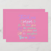 Bedankt mam... (Voorkant / Achterkant)