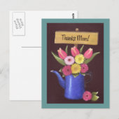 Bedankt mam! Briefkaart (Voorkant / Achterkant)