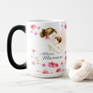 Bedankt mam - Emotional Watercolor Illustration fo Magische Mok