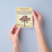 Bedankt mam en pap Gift, moeder/Vaderdag cadeau Flyer (Hand)