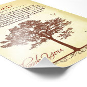 Bedankt mam en pap Gift, moeder/Vaderdag cadeau Foto Afdruk (Hoek)