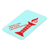 Bedankt, mam en pap, voor je liefdevolle steun magneet (Linkerzijde)