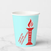 Bedankt, mam en pap, voor je liefdevolle steun papieren bekers (Achterkant)