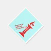 Bedankt, mam en pap, voor je steun servet (Hoek)