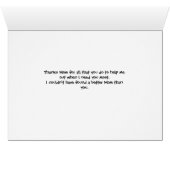 Bedankt Mam Kaart met kleurrijke gedecorreerde blo (Binenzijde Horizontaal (Onderkant))