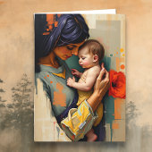 Bedankt mam | Moeder en kind | Moederdag Kaart
