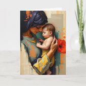 Bedankt mam | Moeder en kind | Moederdag Kaart (Voorkant)