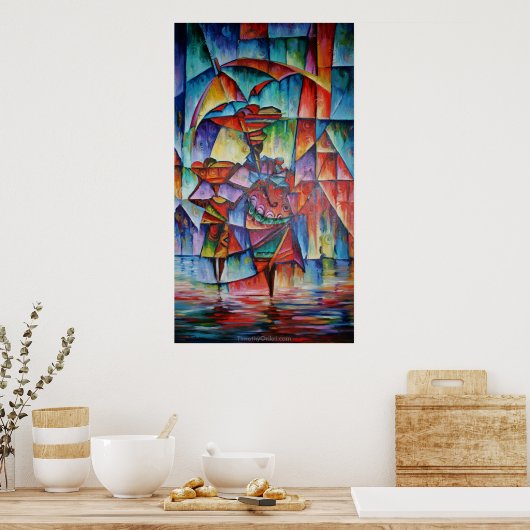 Bedankt mama 1 - Canvas Print (Keuken)