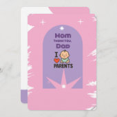 Bedankt, mama en papa - Werelddag van de Kaart van (Voorkant / Achterkant)