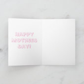 Bedankt mama "Fijne Moederdag" Kaart (Binnen)