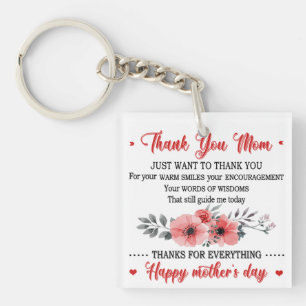 Bedankt mama Happy Moederdag Sleutelhanger