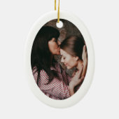 Bedankt mama | Het staan door Mijn Kantel van de W Keramisch Ornament (Achterkant)