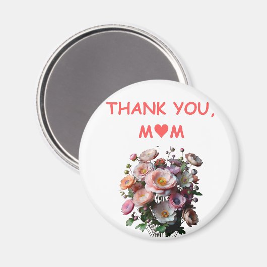 Bedankt mama Magnet (Voorkant / Achterkant)
